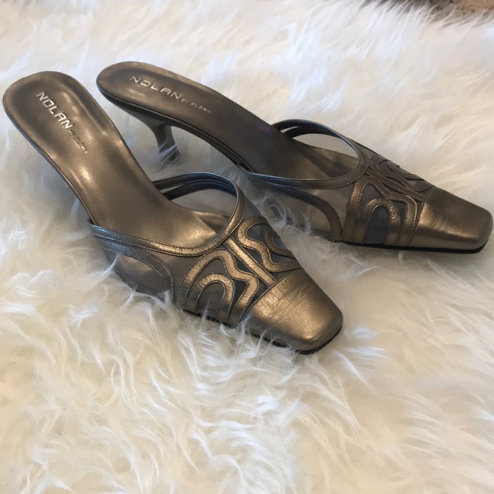 Nolan Kitten Heel Slides
